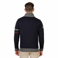 Männer Weste OXFORD_TRICOT-CARDIGAN - blau