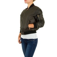 Kurze Damenjacke - Khaki