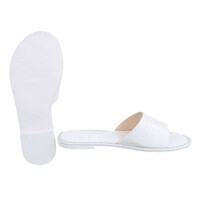 Damenschuh mit Lederoptik - weiß