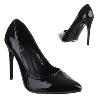 Damen Pumps - schwarzer Lack