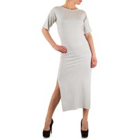 Langes Damen Kleid - LT.Grey