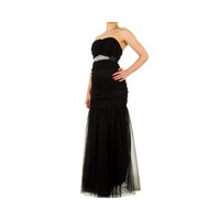 Trägerloses Abendkleid - schwarz