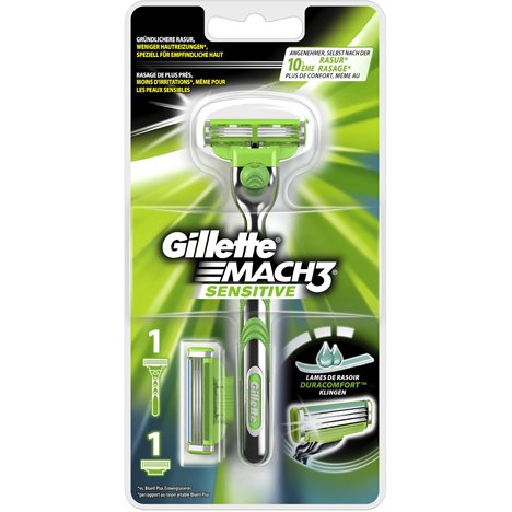 Gillette Mach3 Sensitive Scheerapparaat 2 Mesjes gillette kopen in de aanbieding Gillette Mach3 Sensitive Scheerapparaat 2 Mesjes gillette kopen in de aanbieding