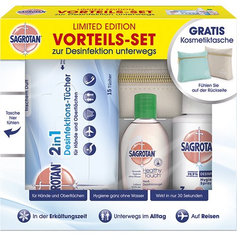 Sagrotan Reisset 3 Delig First Aid Kit sagrotan kopen in de aanbieding Sagrotan Reisset 3 Delig First Aid Kit sagrotan kopen in de aanbieding