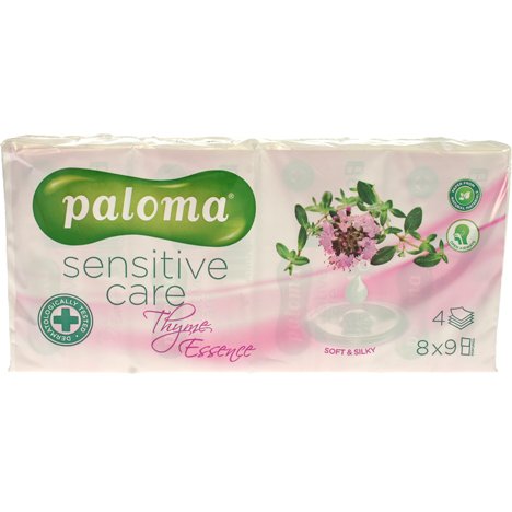 Paloma Zakdoeken 8X9 Stuks 4Lagthymianessenz paloma kopen in de aanbieding