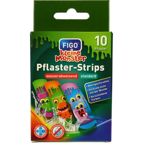 Figo Kinderpleister 10 Stuks Kleine Monster figo kopen in de aanbieding Figo Kinderpleister 10 Stuks Kleine Monster figo kopen in de aanbieding