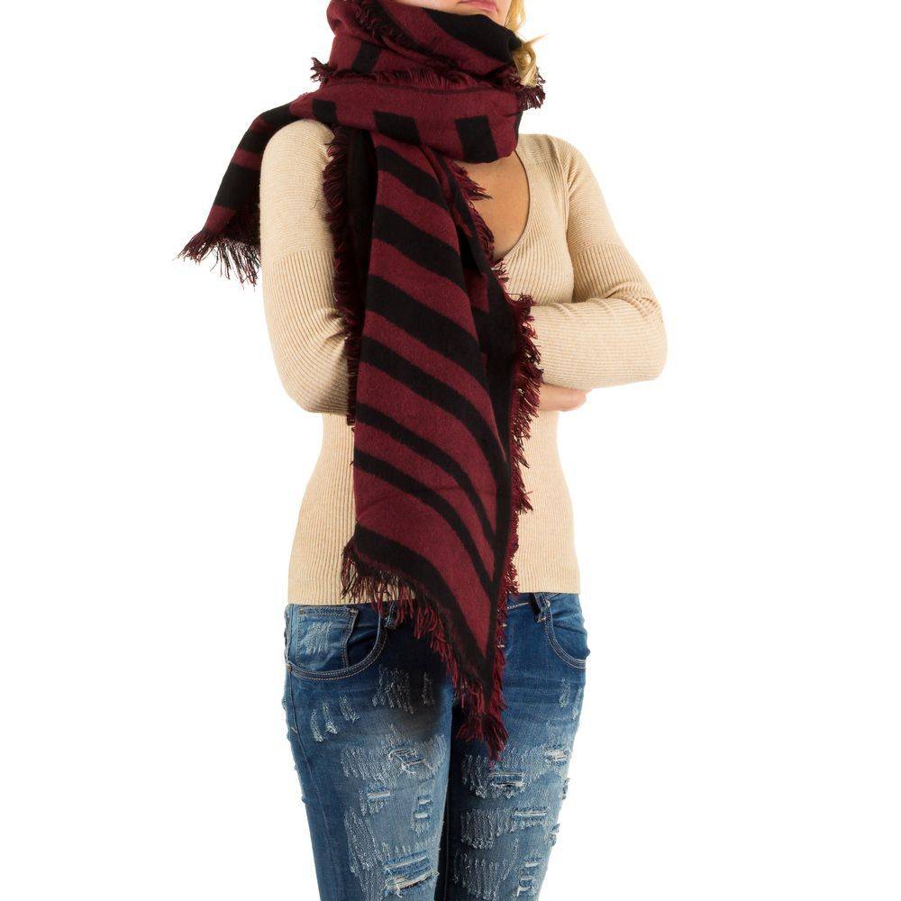 Best Fashion Dames Sjaal Gr Een Maat Roodzwart best fashion kopen in de aanbieding