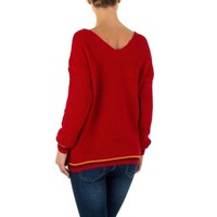Damen Pullover Gr. eine Größe - rot