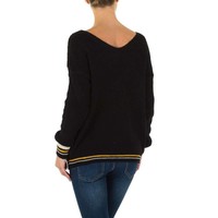 Damen Pullover Gr. eine Größe - schwarz