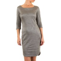 Damen Kleid mit luxuriösem Look - grau