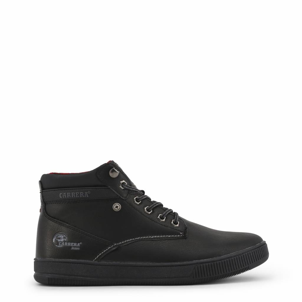 Carrera Jeans Hoge Heren Sneakers Cam825001 Zwart carrera jeans kopen in de aanbieding