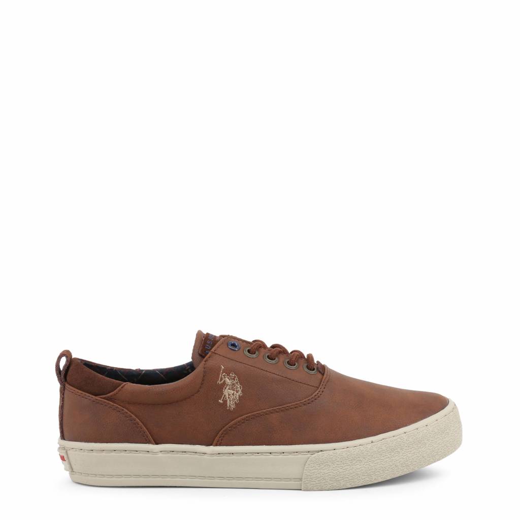 Us Polo Lage Heren Sneakers Galan4142W8 Camel us polo kopen in de aanbieding