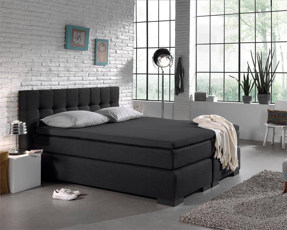 Homecare Jersey Topper Hoeslaken Anthracite homecare kopen in de aanbieding