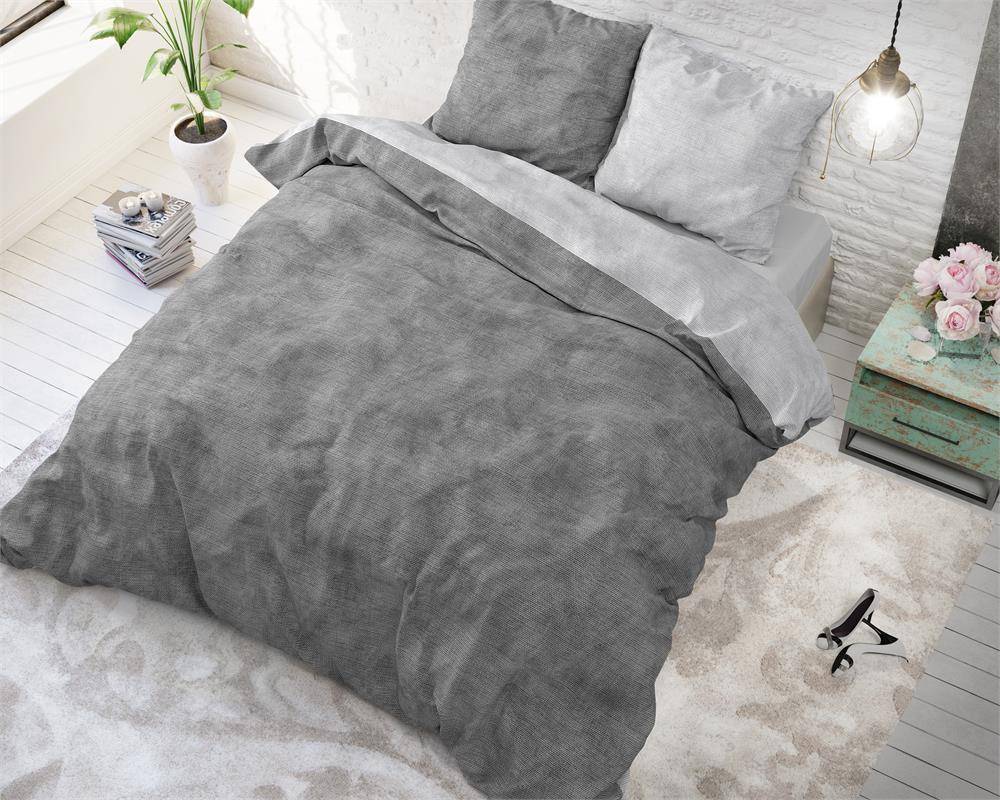 Sleeptime Twin Washed Cotton Grey sleeptime kopen in de aanbieding