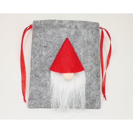 Neckermann Vilt Tas Kerstman 19X16Cm neckermann kopen in de aanbieding