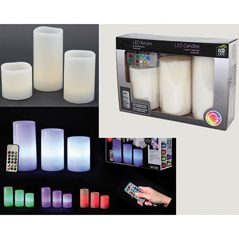 Neckermann Led Kaarsen Multicolor 4 Stuks neckermann kopen in de aanbieding