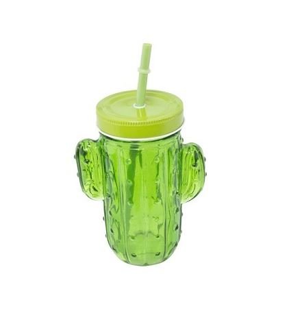 Neckermann Beker Met Rietje Cactus 475 Ml neckermann kopen in de aanbieding