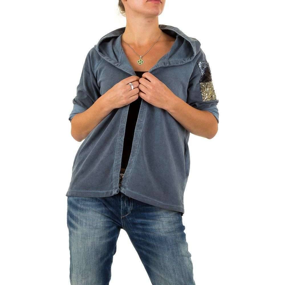 Neckermann Dames Hoody 1 Maat Blauw Grijs neckermann kopen in de aanbieding