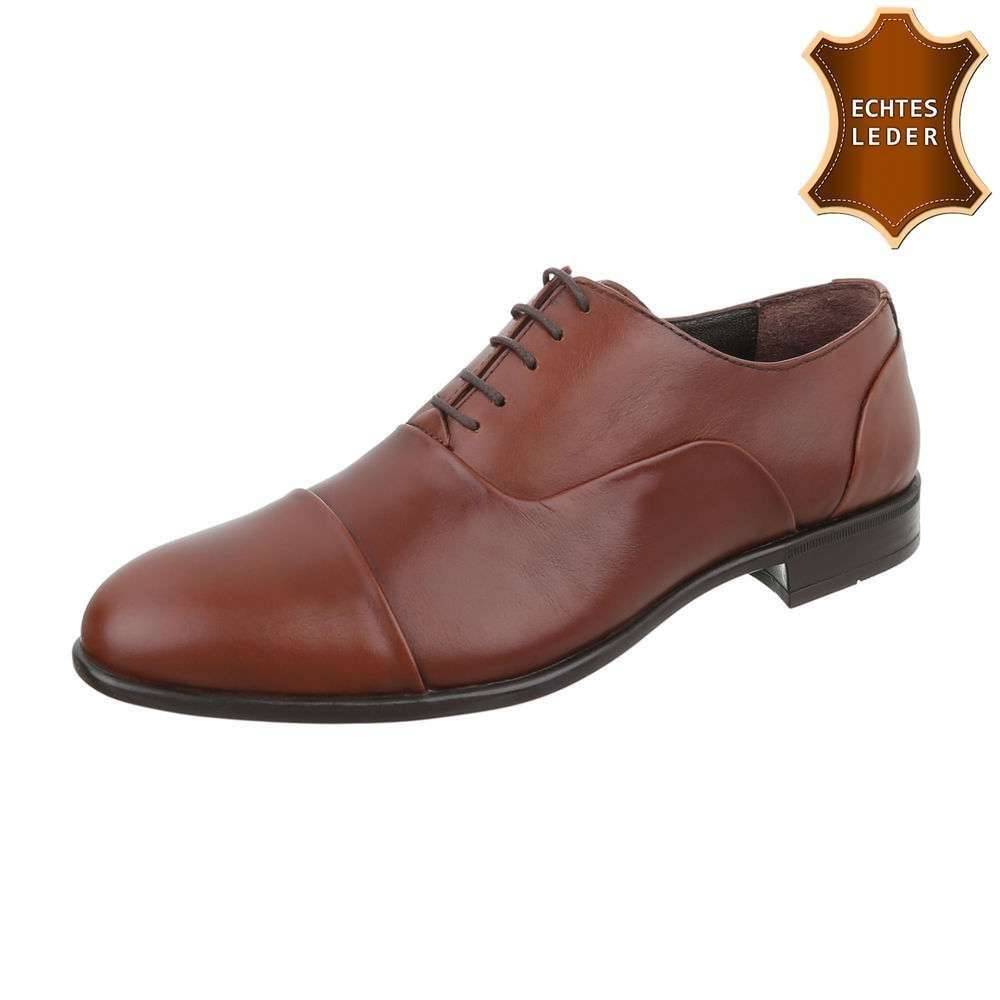 Neckermann Lederen Heren Businessschoen Bruin neckermann kopen in de aanbieding