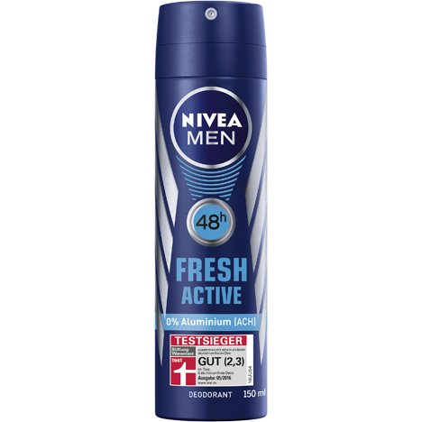 Nivea Deodorant Spray 150Ml Heren Fresh Active nivea kopen in de aanbieding Nivea Deodorant Spray 150Ml Heren Fresh Active nivea kopen in de aanbieding
