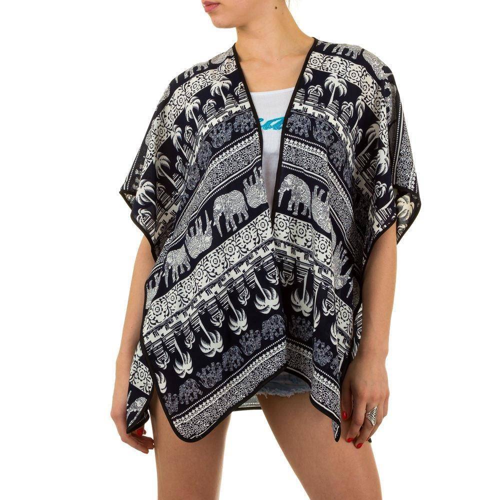 Dames Poncho Van Best Fashion 1 Maat Donkerblauw best fashion kopen in de aanbieding