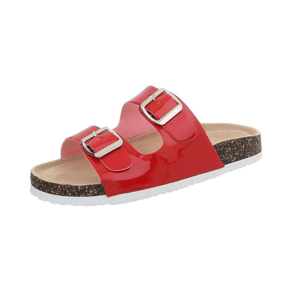 Neckermann Damen Pantoletten Red neckermann kopen in de aanbieding