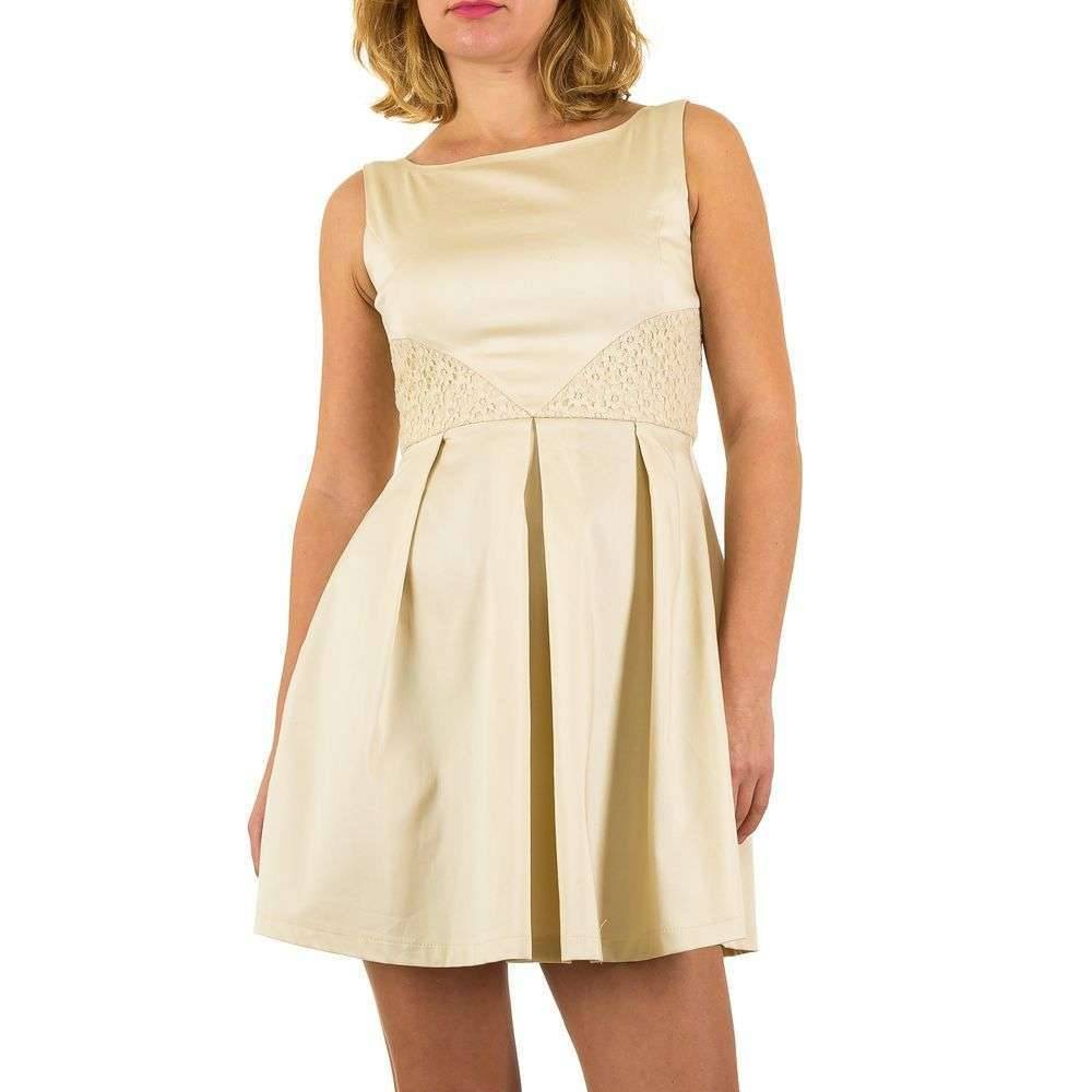 Dames Jurk Van Usco Creme Kleurig usco kopen in de aanbieding Dames Jurk Van Usco Creme Kleurig usco kopen in de aanbieding