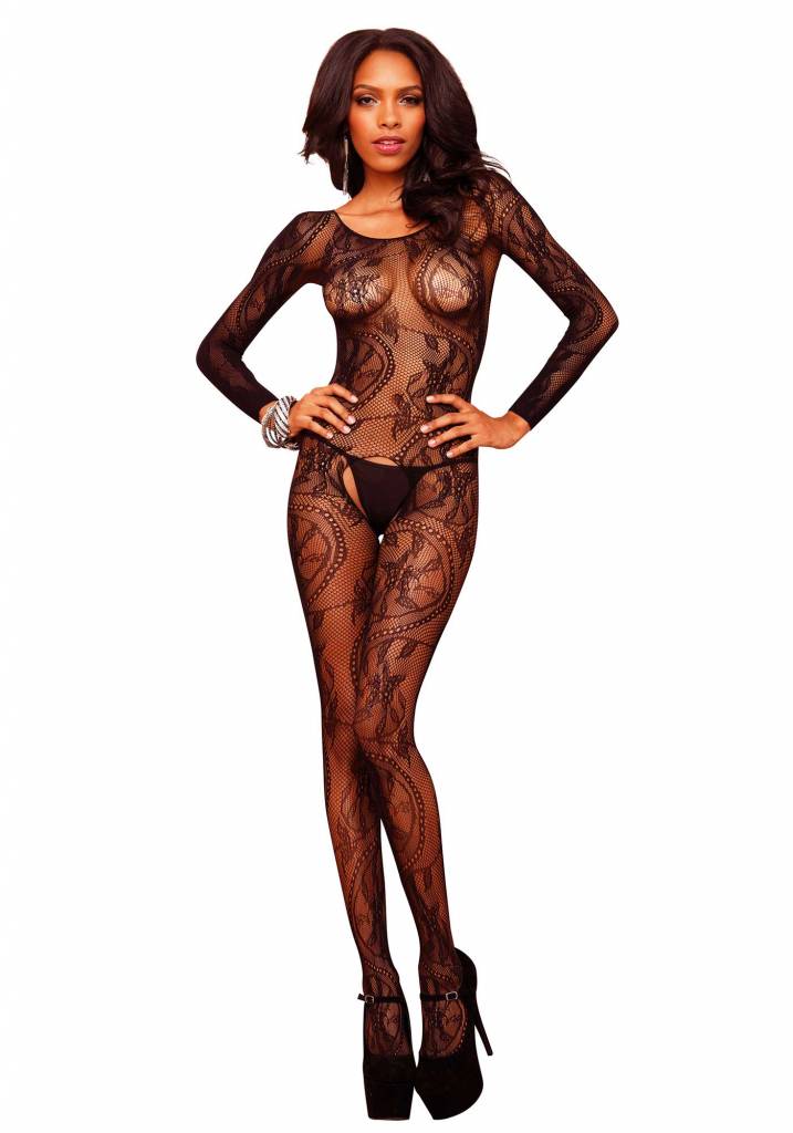 Leg Avenue Dames Kanten Bodystocking leg avenue kopen in de aanbieding