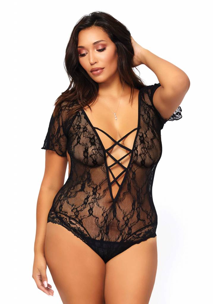 Leg Avenue Kanten Teddy leg avenue kopen in de aanbieding