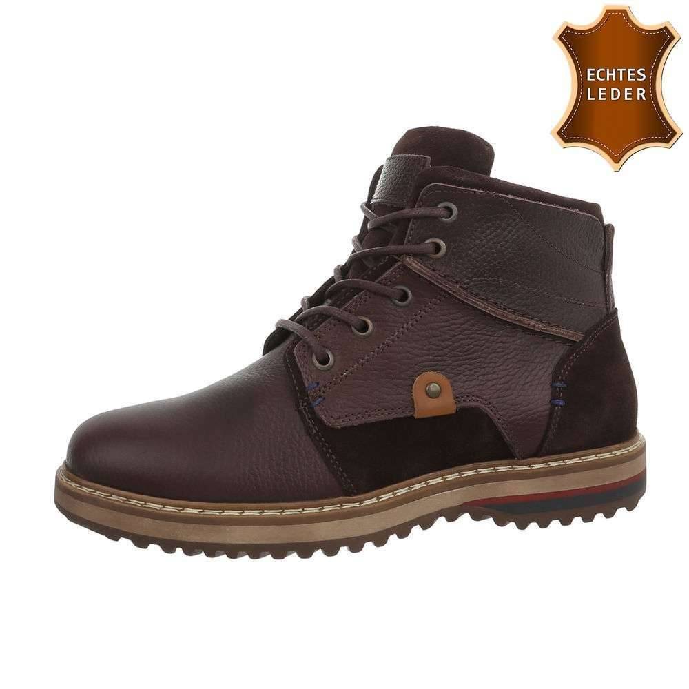 Neckermann Herenschoen Leder Hoog Donkerbruin neckermann kopen in de aanbieding