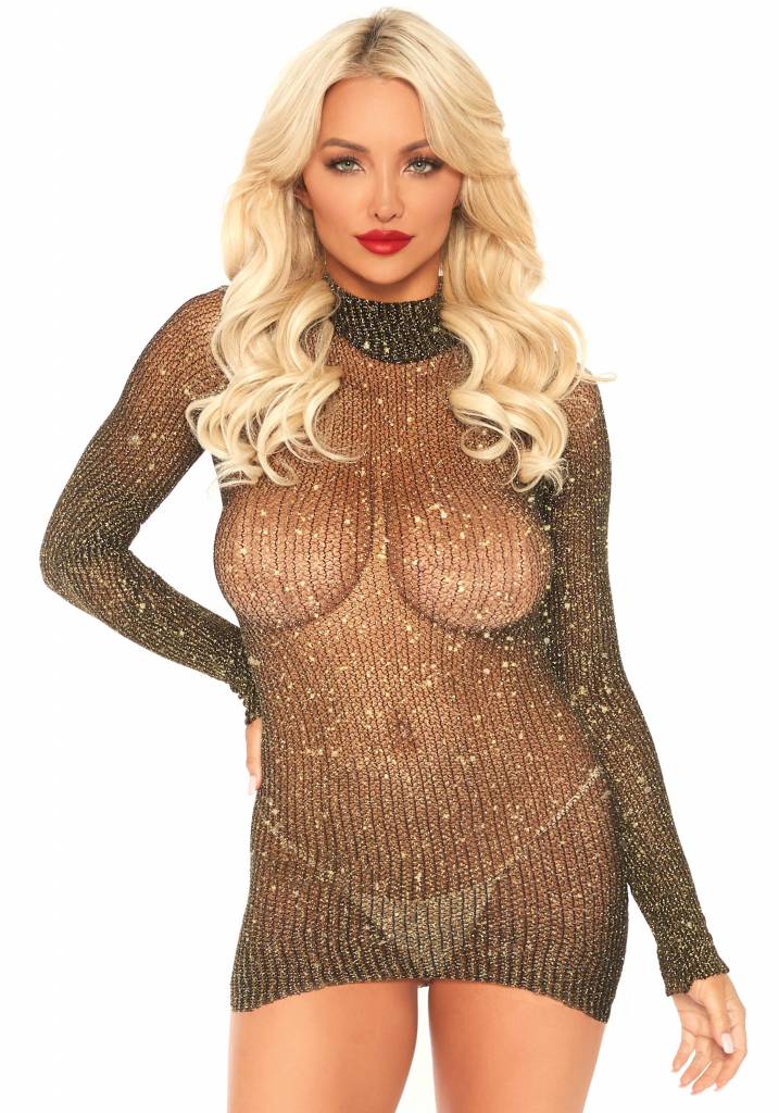 Leg Avenue Lurex Sleeved Fishnet Jurk leg avenue kopen in de aanbieding Leg Avenue Lurex Sleeved Fishnet Jurk leg avenue kopen in de aanbieding