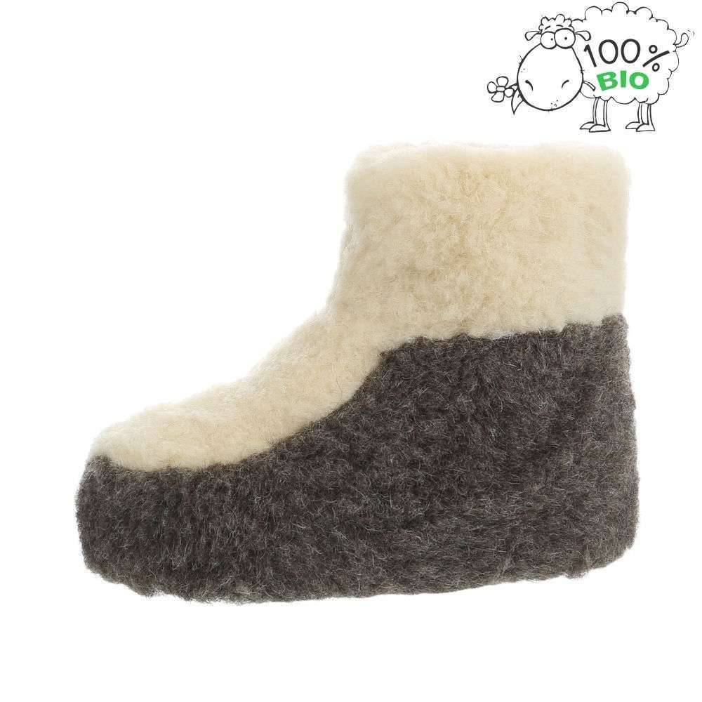 Neckermann Dames En Heren Echt Wollen Pantoffel Witgrijs neckermann kopen in de aanbieding