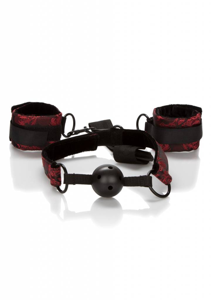 Calexotics Breathable Ball Gag With Cuffs calexotics kopen in de aanbieding