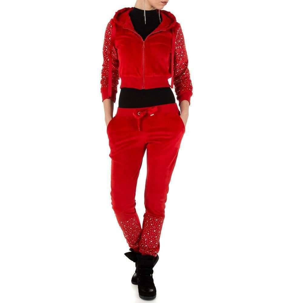 Neckermann Dames Sportvrijetijdspak Rood neckermann kopen in de aanbieding