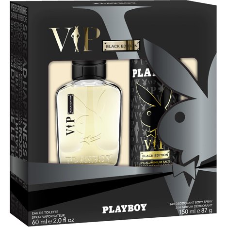 Playboy Geschenkset Edt 60Ml Deo 150Ml Vip Black playboy kopen in de aanbieding Playboy Geschenkset Edt 60Ml Deo 150Ml Vip Black playboy kopen in de aanbieding
