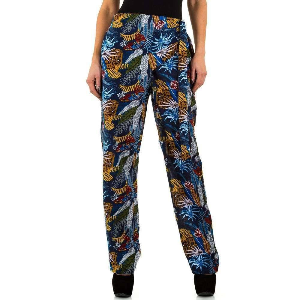 Dames Broek Van Shk Paris Blauw Met Vrolijk Design shk paris kopen in de aanbieding