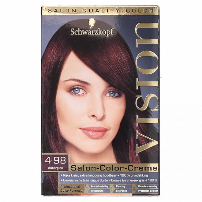 Schwarzkopf Vision Salon Color Creme Aubergine schwarzkopf kopen in de aanbieding