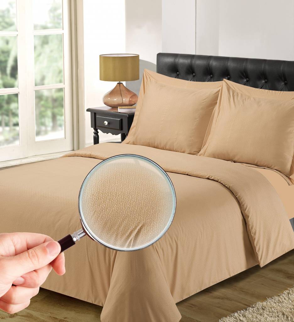 Dekbedovertrek Luxe Athene Zand the luxury home collection kopen in de aanbieding