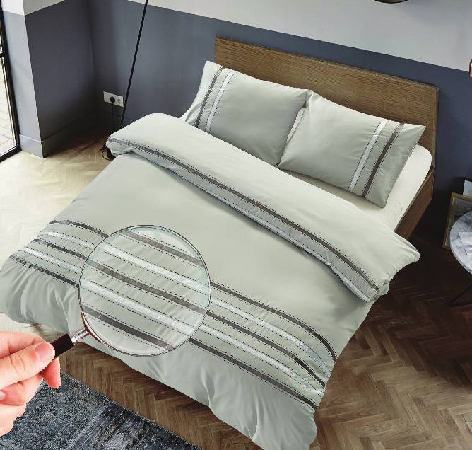 Dekbedovertrek Supreme Laglio Licht Grijs the supreme home collection kopen in de aanbieding