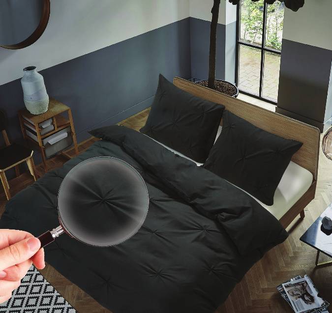 Dekbedovertrek Supreme Mattinata Zwart the supreme home collection kopen in de aanbieding