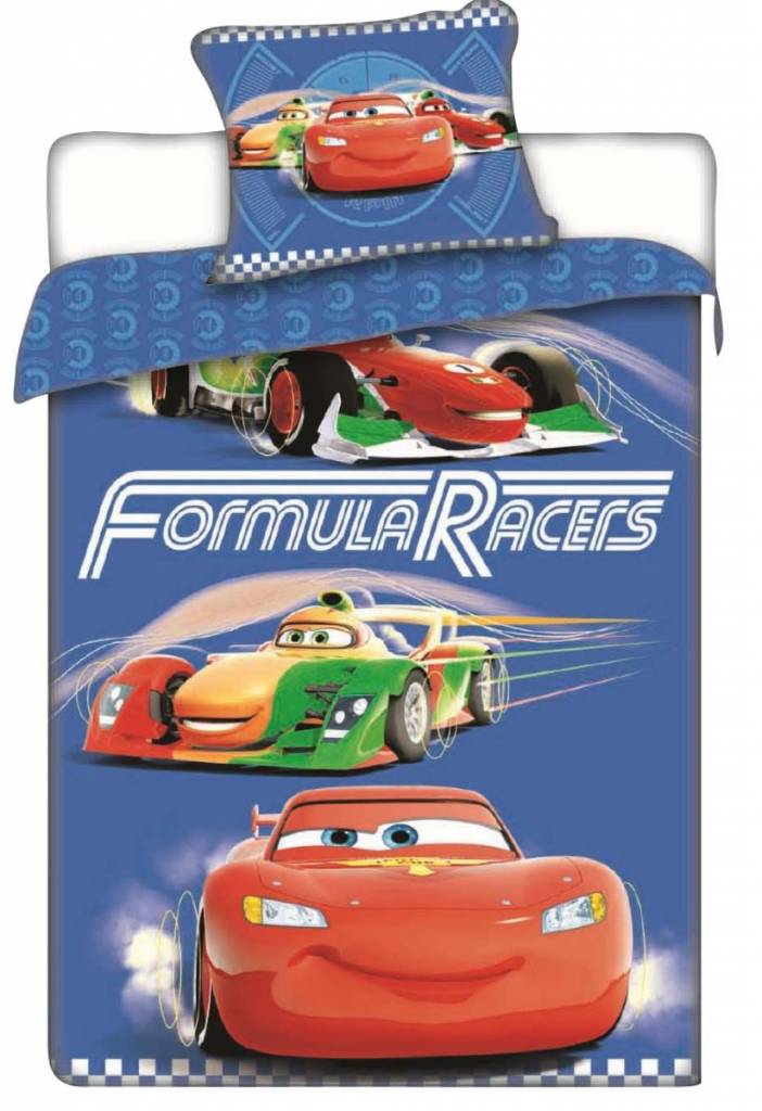 Disney Dekbedovertrek Licentie Cars2 Formula Racers 140 X 200 disney kopen in de aanbieding