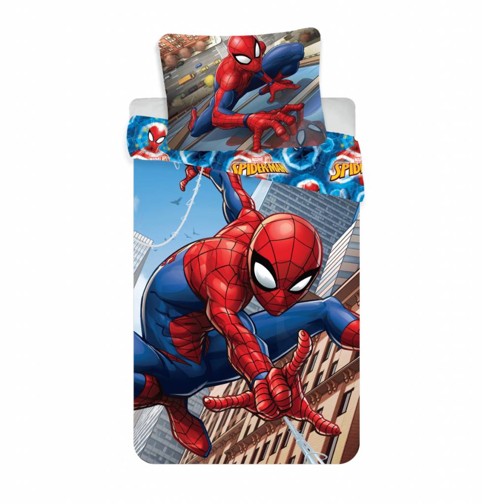 Marvel Dekbedovertrek Licentie Spiderman Climbs 140 X 200 marvel kopen in de aanbieding