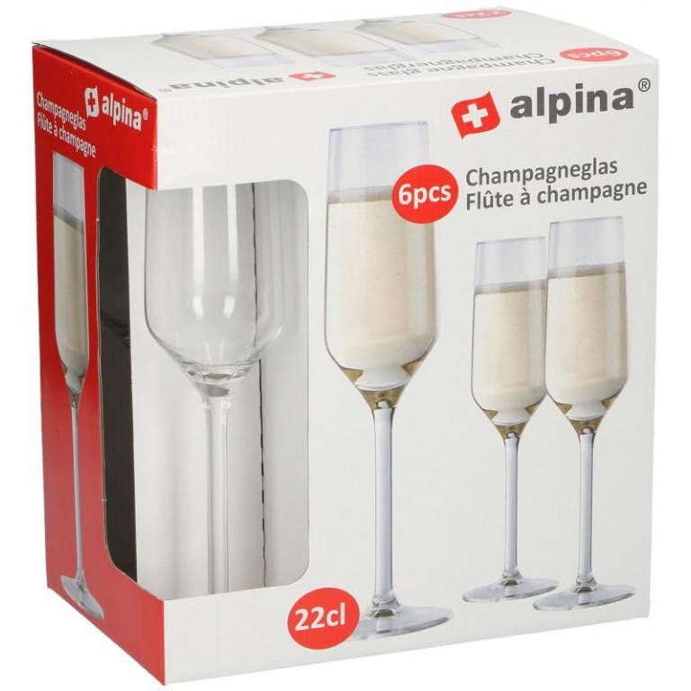 Alpina Champagneglas 22Cl 6 Stuks alpina kopen in de aanbieding