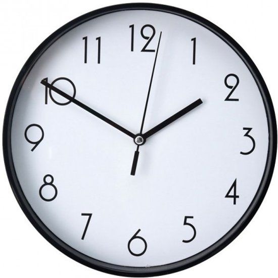 Neckermann Wandklok Zwart 30 neckermann kopen in de aanbieding