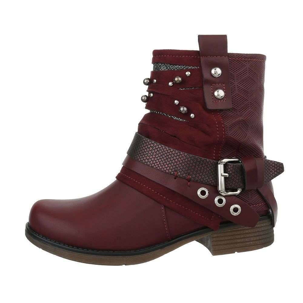 Neckermann Dames Western Bikerboots Aubergine Rood neckermann kopen in de aanbieding Neckermann Dames Western Bikerboots Aubergine Rood neckermann kopen in de aanbieding