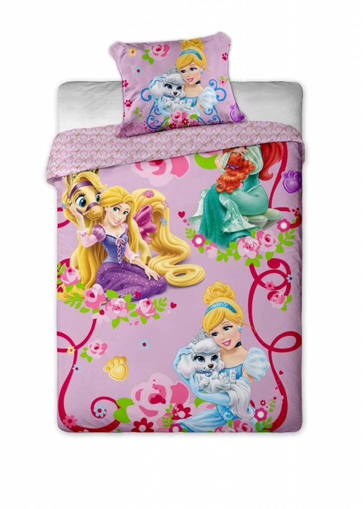 Disney Dekbedovertrek Licentie Princesses Pets 140 X 200 disney kopen in de aanbieding