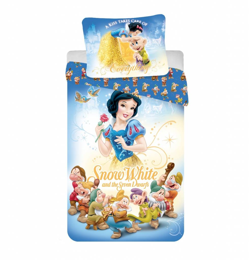 Disney Dekbedovertrek Licentie Sneeuwwitje En De Zeven Dwergen 140 X 200 disney kopen in de aanbieding