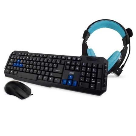 3Go Gaming Pack Usb Keyboard Optical Mouse Hoofdtelefoons Met Microfoon 3go kopen in de aanbieding 3Go Gaming Pack Usb Keyboard Optical Mouse Hoofdtelefoons Met Microfoon 3go kopen in de aanbieding