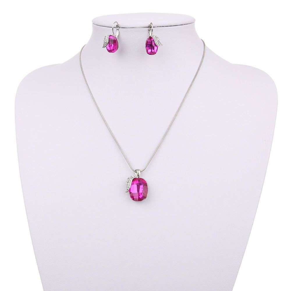 Neckermann Dames Ketting Met Oorbellen Roze neckermann kopen in de aanbieding