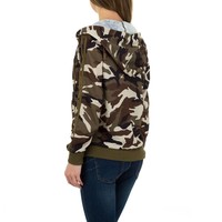 Damen Sweatjacke von JCL - Tarnung
